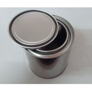 1 Gallon Metal Empty Clear Paint Pail Bucket With Lid