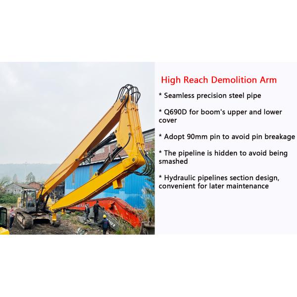 16-20 Meters Three-Section Demolition Long Boom for Excavators ZX250 ZX260 ZX330 for Construction Machine