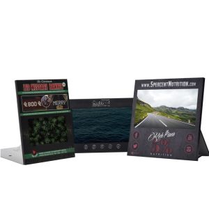 Motion sensor video display custom print 10 inch LCD electronic advertising