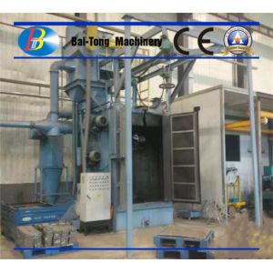 Wholesale Bulk Casting Wheel Blasting Machine Double Spinner Hanging Hooks Design from china suppliers