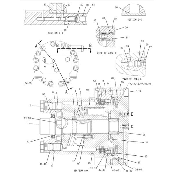 7Y4222 Seal Kit Excavator Spare Parts Fit For C7.1 315C 323