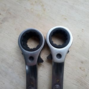 Cranked Taper End Reversible Bi-hex Two Sized Socket 21mm 24mm Scaffolding