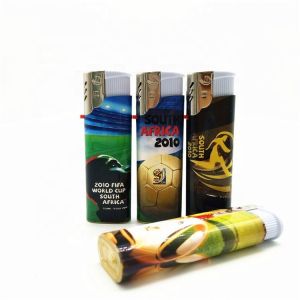 Customized Windproof Cigarette Lighter Football Wrapping Paper And Customized