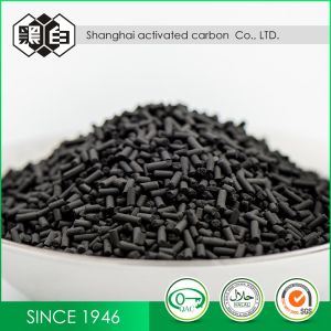 Iodine 800mg/G Coal Based Extruded Columnar Activated Carbon For Gas-Phase