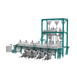 Stainless Steel Mixing Tank with Easy Operation Bottom Discharge Pump Feeding CE