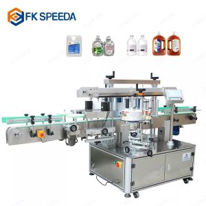 FK911 Automatic Front And Back Bottle Labeling Machine For 15mm Bottles And Its