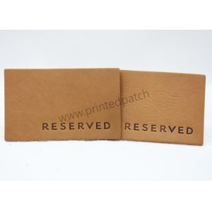 ODM Embossed Genuine Leather Patches For Clothing And Home Textiles