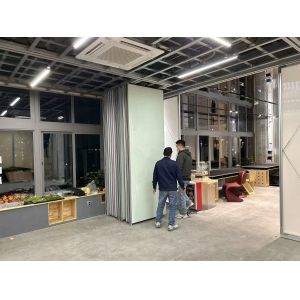 Functional and Aesthetically Pleasing Space with Movable Glass Dividers Aluminum