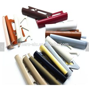 China Round Aluminium Tile Trim High Corrosion Resistance Outdoor Stairs Silicone Glue Metallic Colors on sale