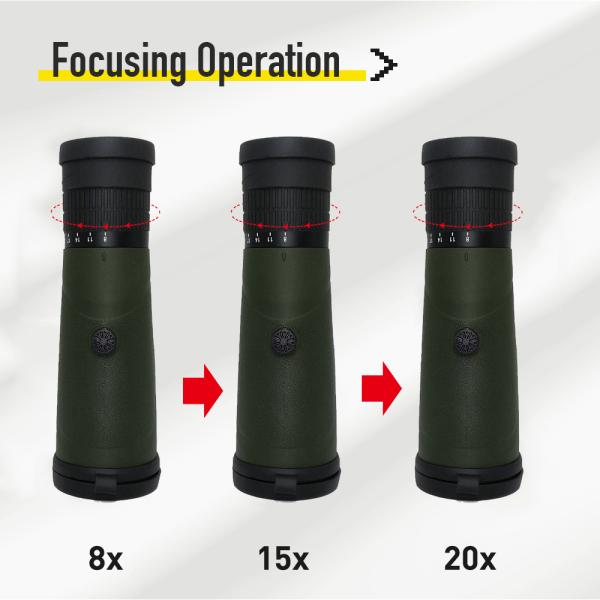Long View Super Zoom Monocular Telescope 8-20x42mm Professional For Tourism