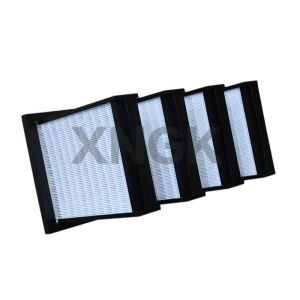 Turbulence Airflow Rigid Pocket Filter , Efficiency F8 Polyester Air Filter For