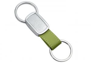 Wholesale Epoxy Doming Personalized Leather Key Chains 10mm Debossed Tape Metal Keyring from china suppliers