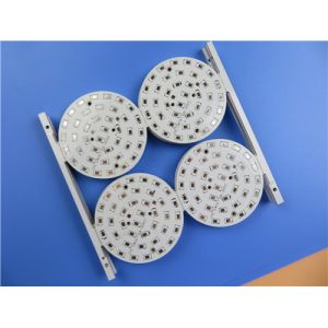 1.0 W/MK 75um dielectric Aluminum Substrate PCB For 9W LED Lighting