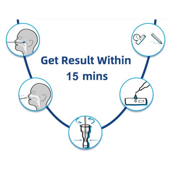 Saliva Sputum Self Rapid Antigen Test Kit Nasal Swab Signo IVD Diagnostic