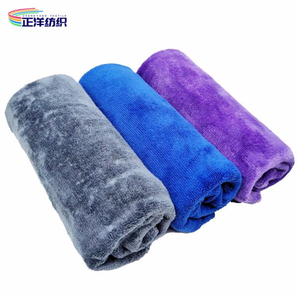 400GSM 50X60CM Reusable Cleaning Rags Microfiber Double Side Brushed Weft Terry