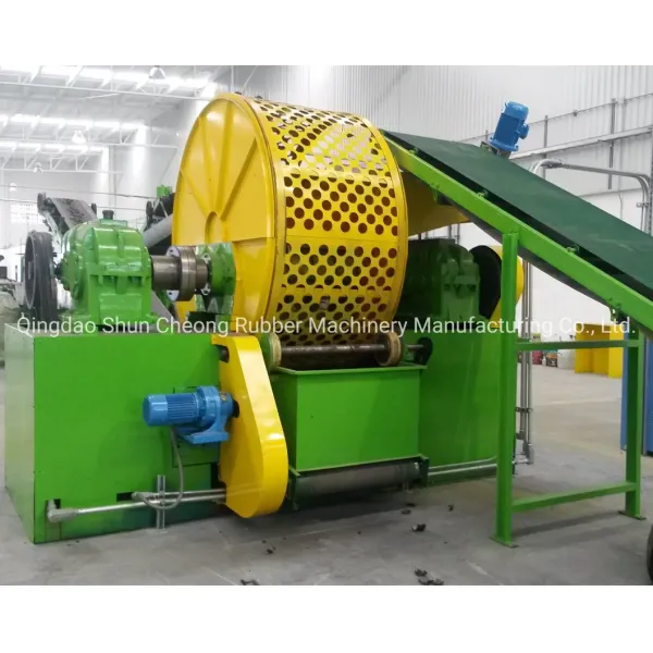 CE Certified Waste Tire Shredder Machine