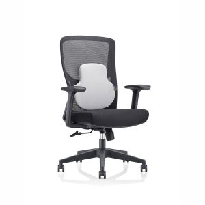 Modern Ergonomic Black Office Chair with Lumbar Support and BIFMA Standard