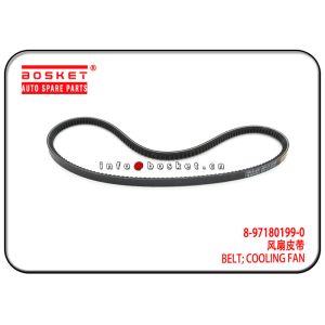 4HF1 NPR66 Isuzu Engine Parts Cooling Fan Belt 8-97180199-0 5-87610052-BVP