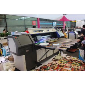China Leather / PVC Automatic Roll to Roll UV Printer with Double LED Lamps on sale China Leather / PVC Automatic Roll to Roll UV Printer with Double LED Lamps on sale