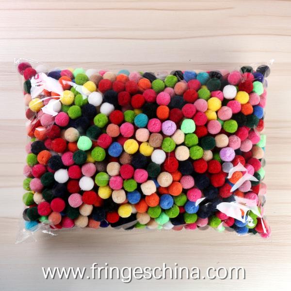 Wholesale Colorful DIY Multicolored Pom Pom Ball For Hat Costume Christmas Decoration