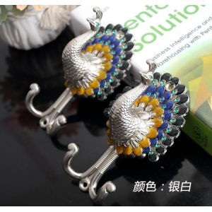 High quality classical customized metal zinc alloy curtain hooks for home