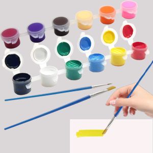 8x8cm DIY Pre Printed Canvas Painting Kits For Kids Includes Brushes and Canvas