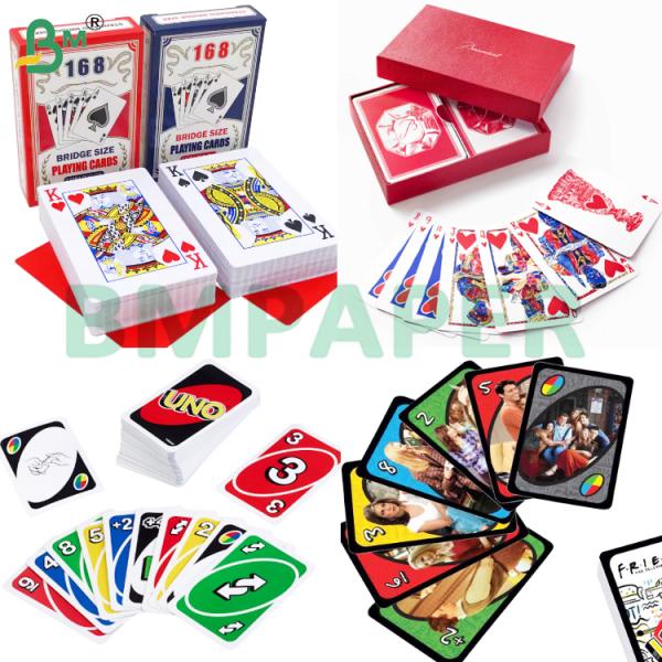 320gsm 330gsm C2S Black Core Playing Card Game Card Paper Sheets