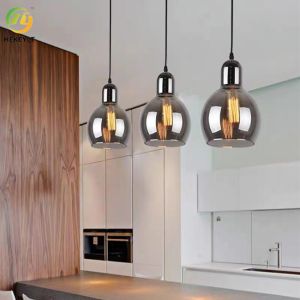 Wholesale Round E26 Nordic Glass Pendant Light Indoor Decoration D17cm X H25cm from china suppliers