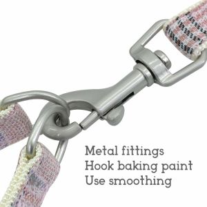 No Pull Escape Proof Breathable Mesh Dog Harness Classic Plaid Back Openable Fit