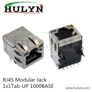 Wholesale Shielded RJ45 Modular Jack Connector, Through Hole Type,with LED,THT, 1G Mbps from china suppliers