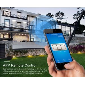 220v WiFi Touch Switch Wall Led Light Switch Panel Wireless Switch Support