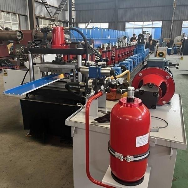 Quality 100mm 200mm Color Coated Steel Storage System Rack Shelf Board Panel Making Machine for sale