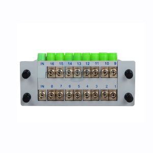 16 Way Passive Singlemode PLC Fiber Optic Splitter FC/APC 9um /125um
