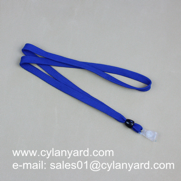 Inexpensive Tube lanyard with plastic card strap