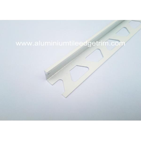 Quality Weather Resistance Aluminium White Tile Edge Trim With L shaped for sale
