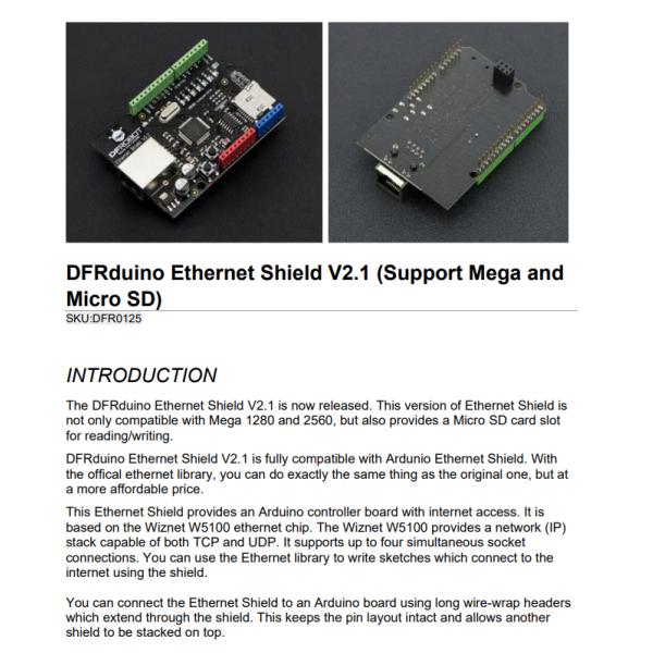HR911105A HR911105A Ethernet Interface Arduino Platform Evaluation Expansion Board