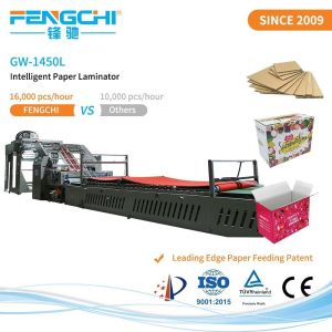 Carton Packaging GW-1450L Hot Laminating Machine for Plastic Film Mulching Modes