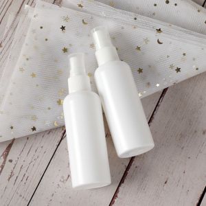 100ml Empty Plastic PE White Mist Spray Bottles for Cosmetic