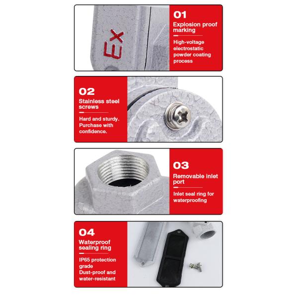 BAXIT G1/2 Durable Explosion-proof IP65 Threading Box Junction Box