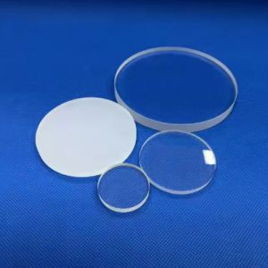 Round Transparency Quartz Glass Plate With Professional Welding Processing