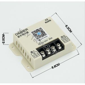 Bluetooth IP20 LED Driver Dimmer DC 12V - 24V Wall Light Box White LED Dimmer