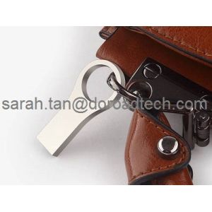 High Quality Real Waterproof Metal Silver USB Flash Drive Pen Drive with Key