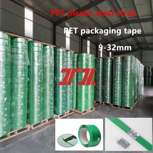 Bright Polyester PET Strapping Band 200mm 406mm Core Logo Printing With Good