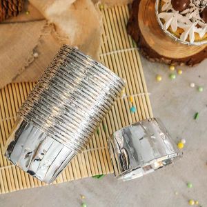 Double Sided Muffin Paper Cups , Foil Cupcake Liners Oil Resistance