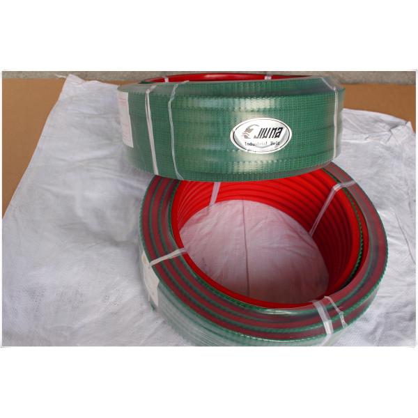 Conveyor PU V Belt With Super Grip / Transmission Polyurethane V Belt Top Green