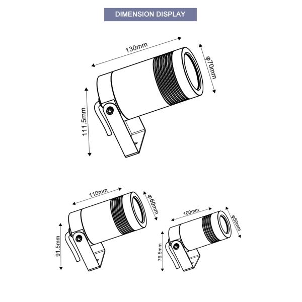 Cold White Outdoor Landscape Lighting