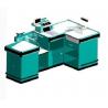 Beveled Retail Store Checkout Counters Anti - Slip Cargo Space Aluminum Border for sale