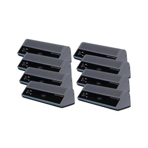 8 Microphone UHF Wireless Microphone System Digital Gooseneck Microphone