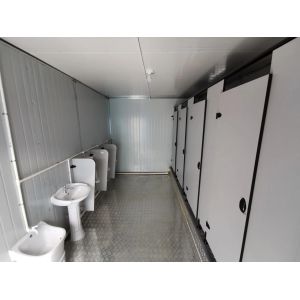 Sustainable Residences Foldable Prefabricated Portable Container Toilet with