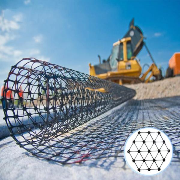 Geomalla Triaxial Polypropylene Geogrid Mesh For Civil Engineering Project TX150